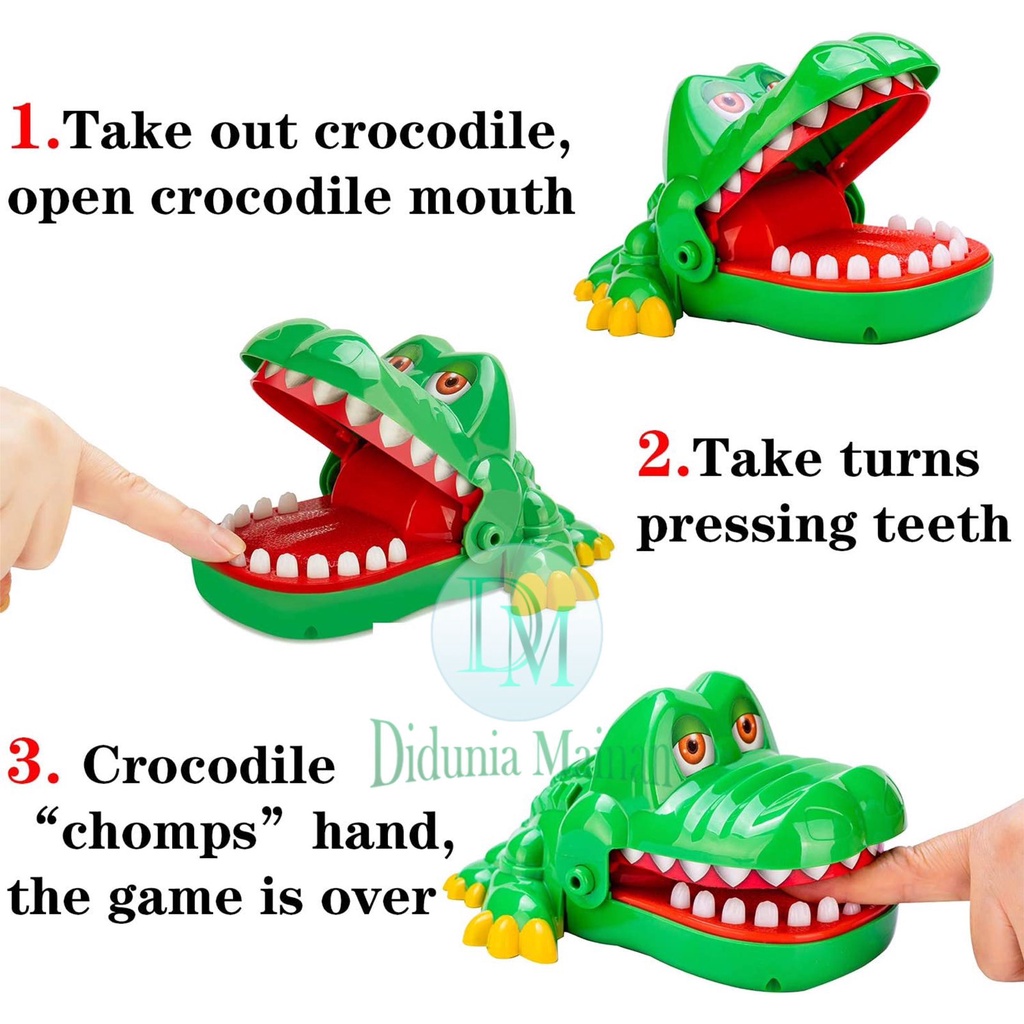 mainan gigi buaya gigit jari prank anak crocodile dentist funny game