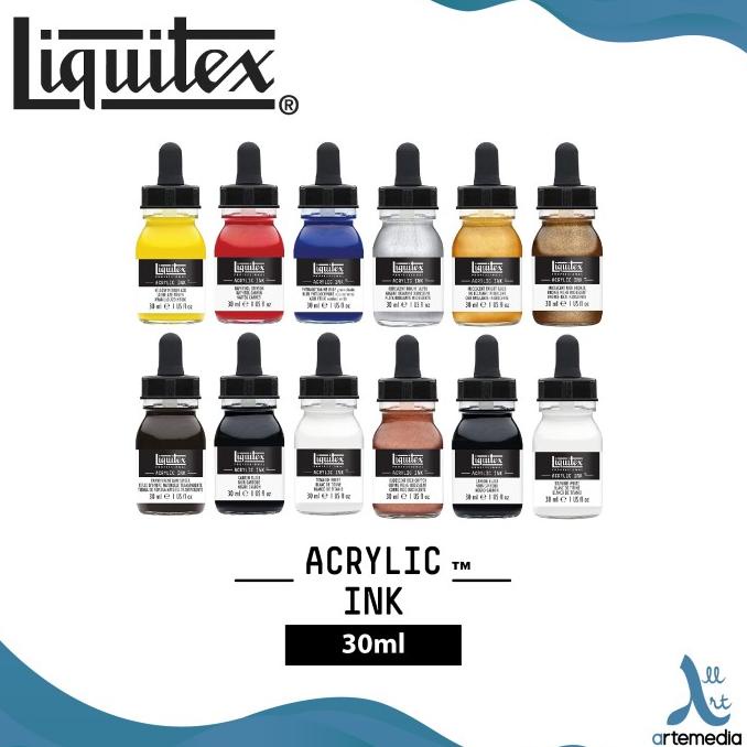 

(BISA COD) Tinta Akrilik Liquitex 30ml Acrylic Ink Pigment Calligraphy - 01/02 OBRAL Kode 467