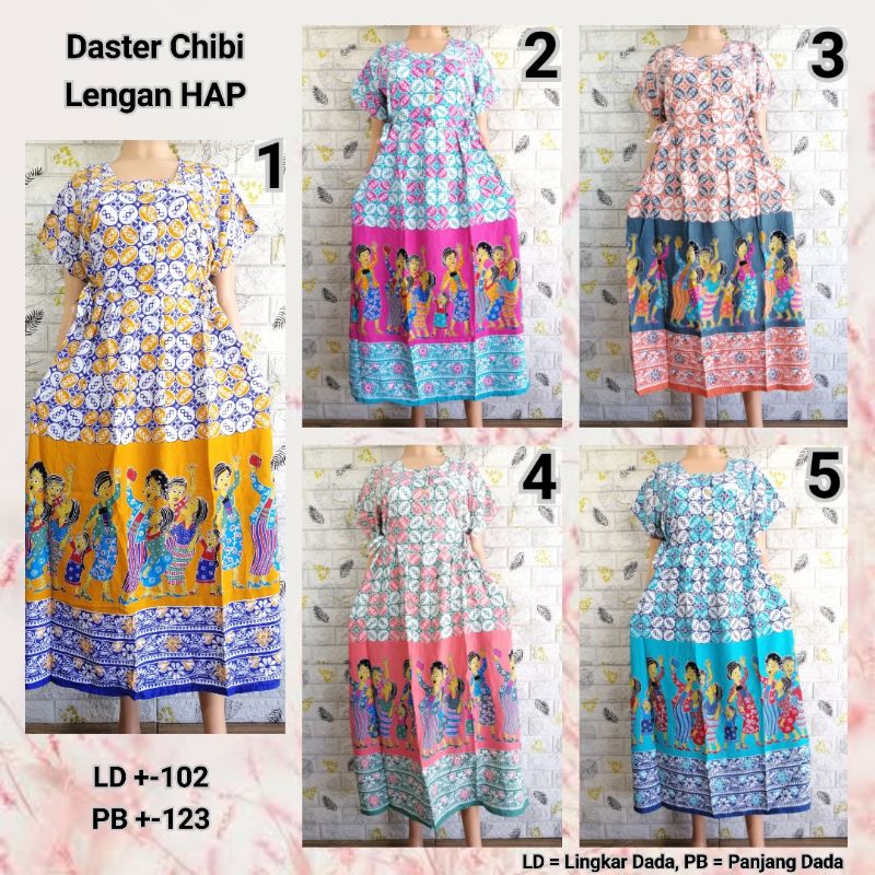 DASTER CHIBI LENGAN HAP PASTEL BUSUI FRIENDLY DASTER MODERN KEKINIAN BU TEJO BHAT + KRPT