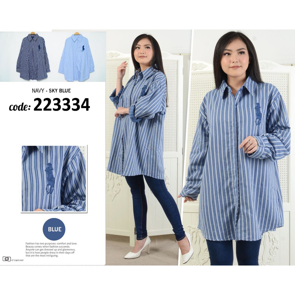 Baju Bigsize - Kemeja Safira 223334