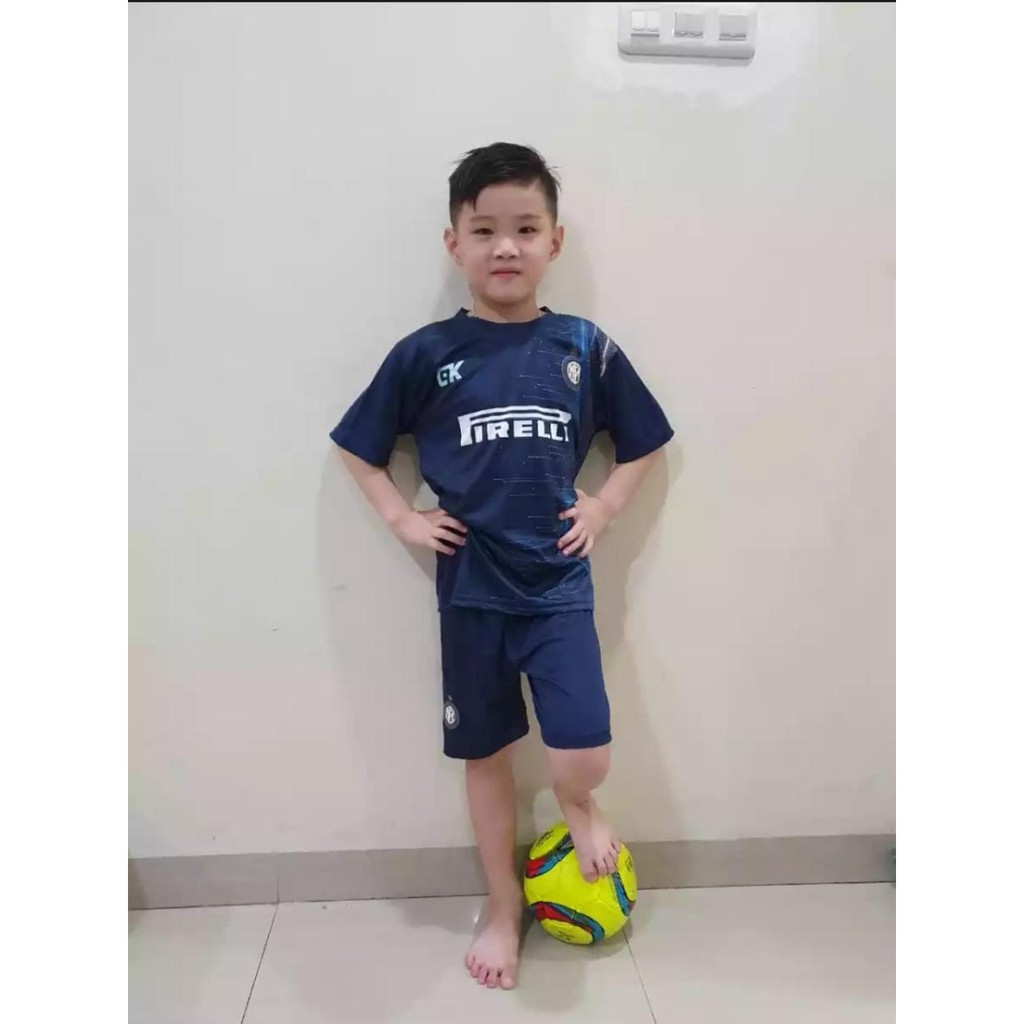 SETELAN KAOS BOLA ANAK/SETELAN JERSEY/SETELAN BAJU BOLA ANAK/ SML/INTER