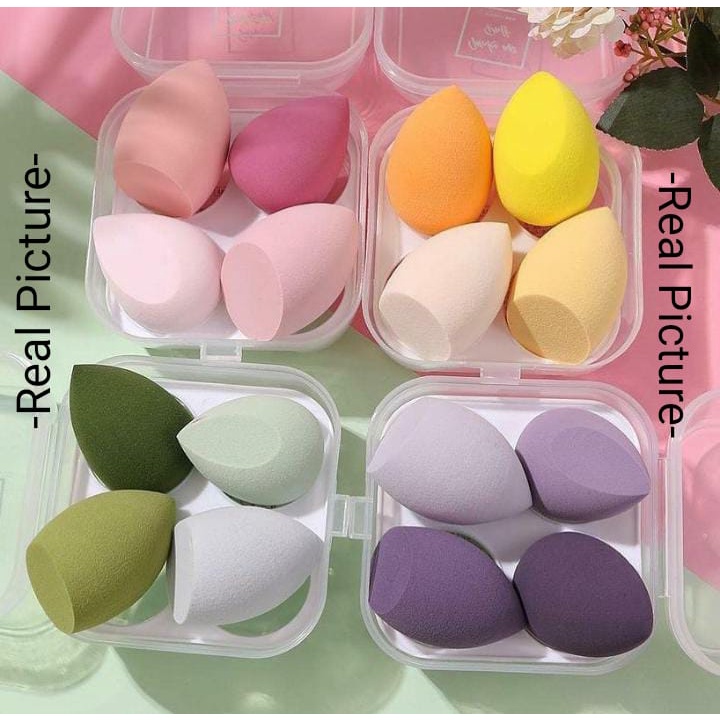 Beauty Blender Sponge / Spon Makeup Foundation / Make Up Tools / 1 box Isi 4