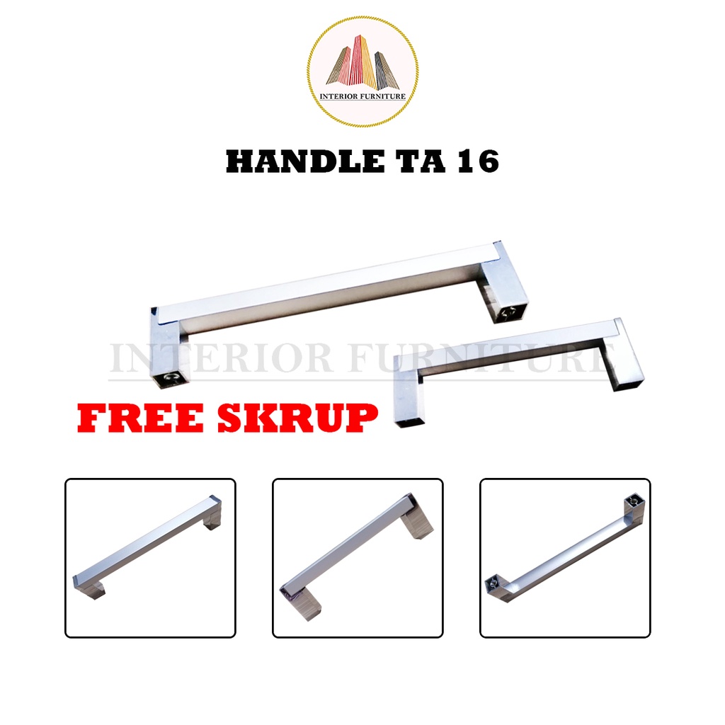 Tarikan Handel TA 16 Huben / Handle Laci Pintu Lemari Minimalis Gagang Pull Bar Lemari Dapur Kitchen