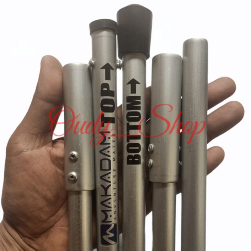 Tiang Flysheet Tenda Tiang Bendera Camping Tiang Aluminium Flysheet Pole Ultralight