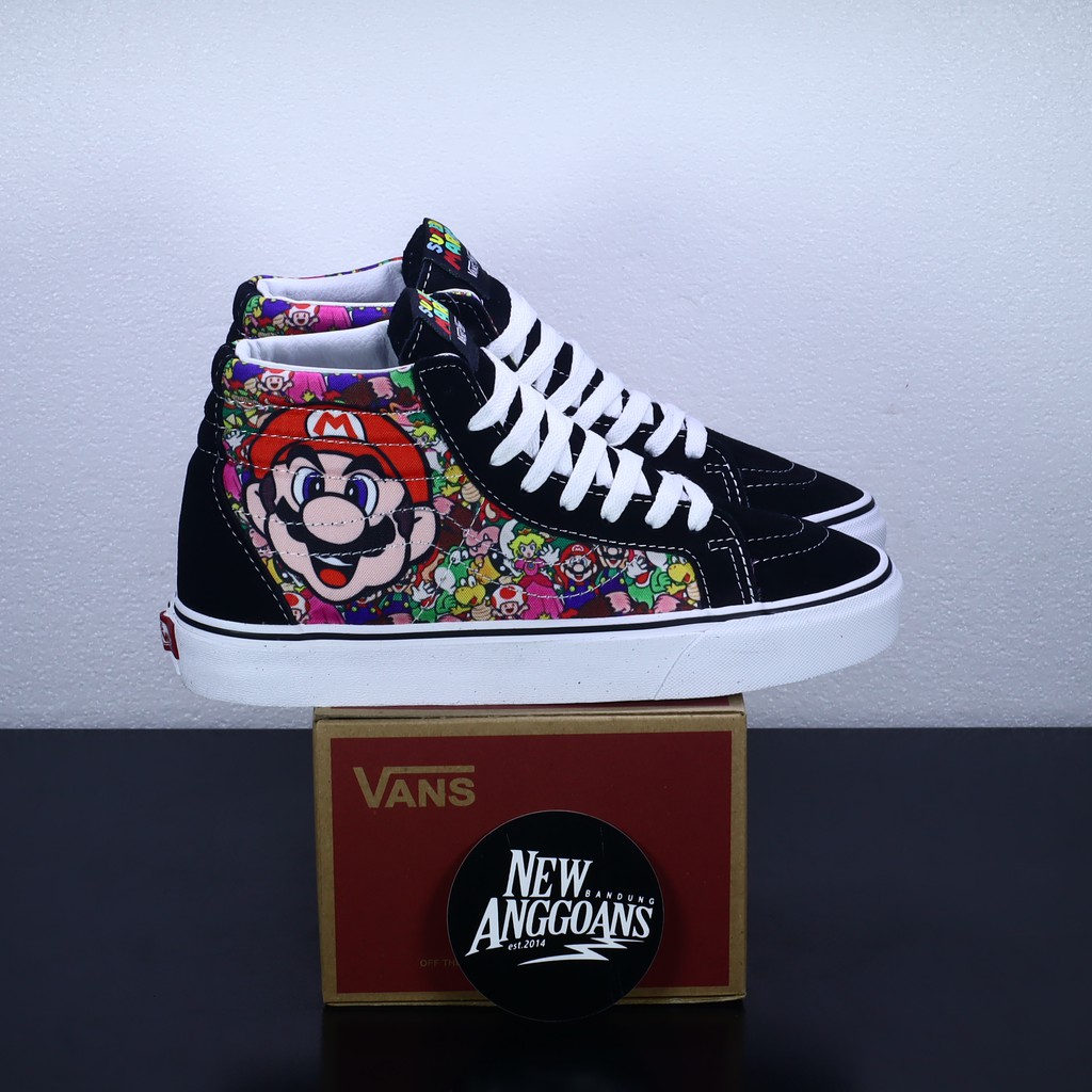 sepatu vans motif mario