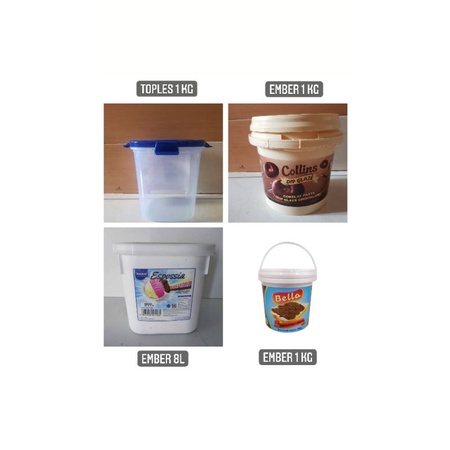 PROMO TURUN HARGAA box eskrim 8L ember 1kg ember kurma pail 1L TERMURAH / EMBER PLASTIK CUPANG HIDRO