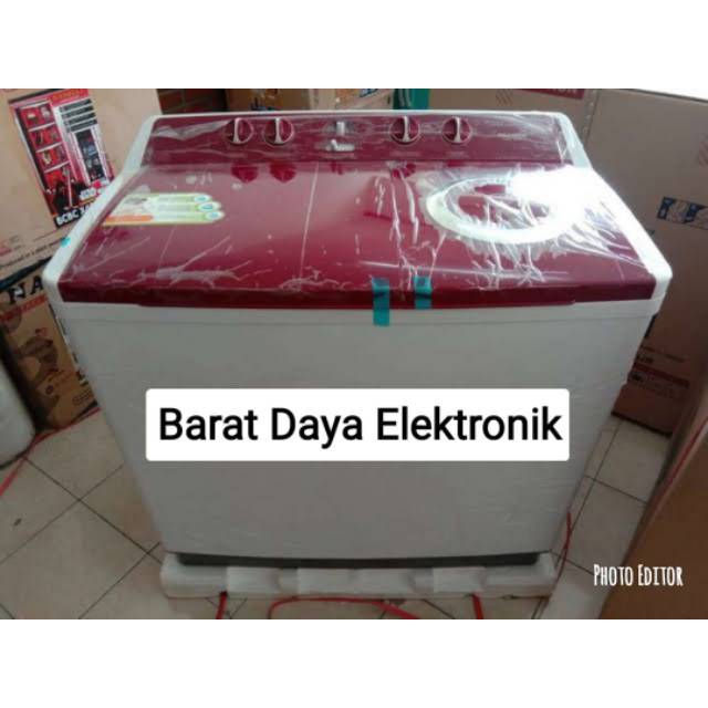 POLYTRON Mesin Cuci 14 kg PWM1402 Mesin Cuci 2 Tabung [Twin Tub Washer]