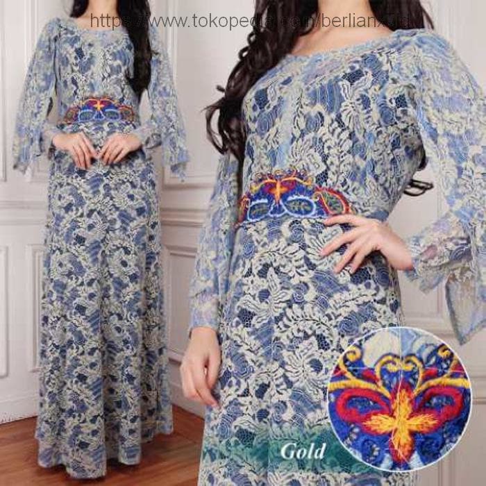 *Kaftan Maya Gold SW* kaftan wanita brukat serena gold termurah  ER-230