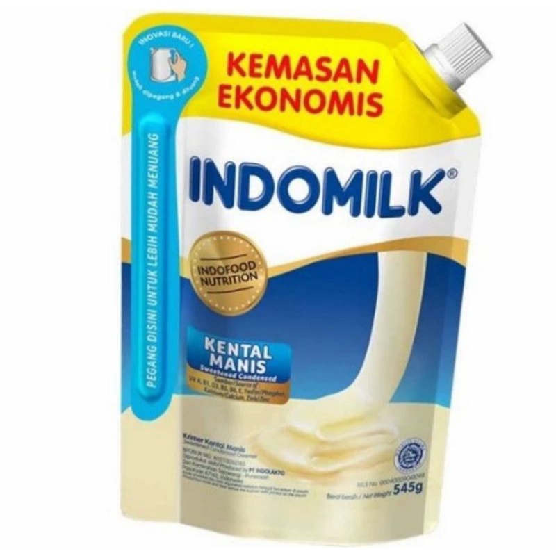 

MOOJOK-Susu kental manis kemasan pouch Indomilk putih 545gr Murah