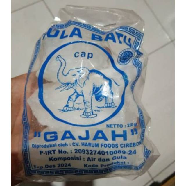 Gula Batu Putih Khas Cirebon Kemasan 250 Gram | Shopee