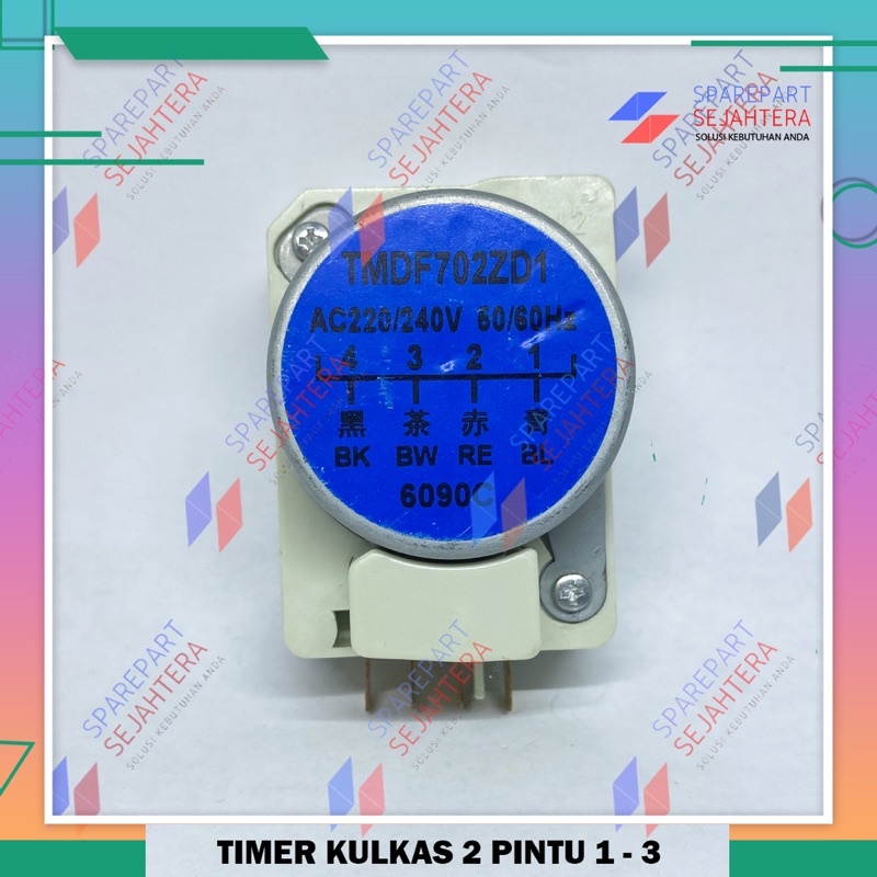TIMER DEFROST KULKAS 2 PINTU TOSHIBA POLYTRON PANASONIC 1-3 702