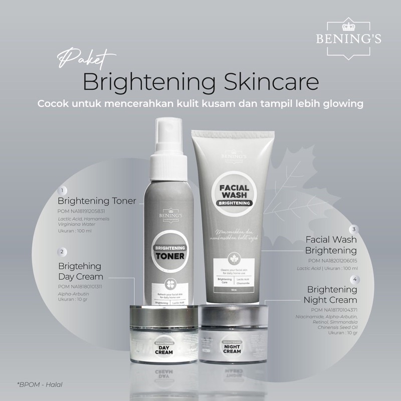 bening’s skincare