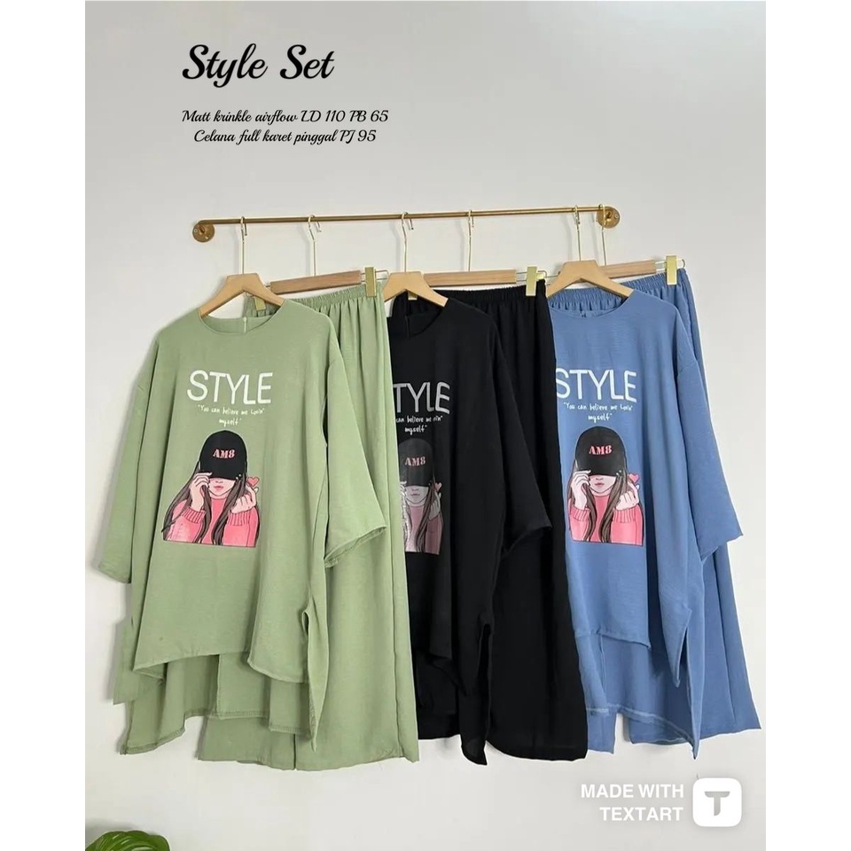 STYLE SET WANITA MODEL KOREA KEKINIAN