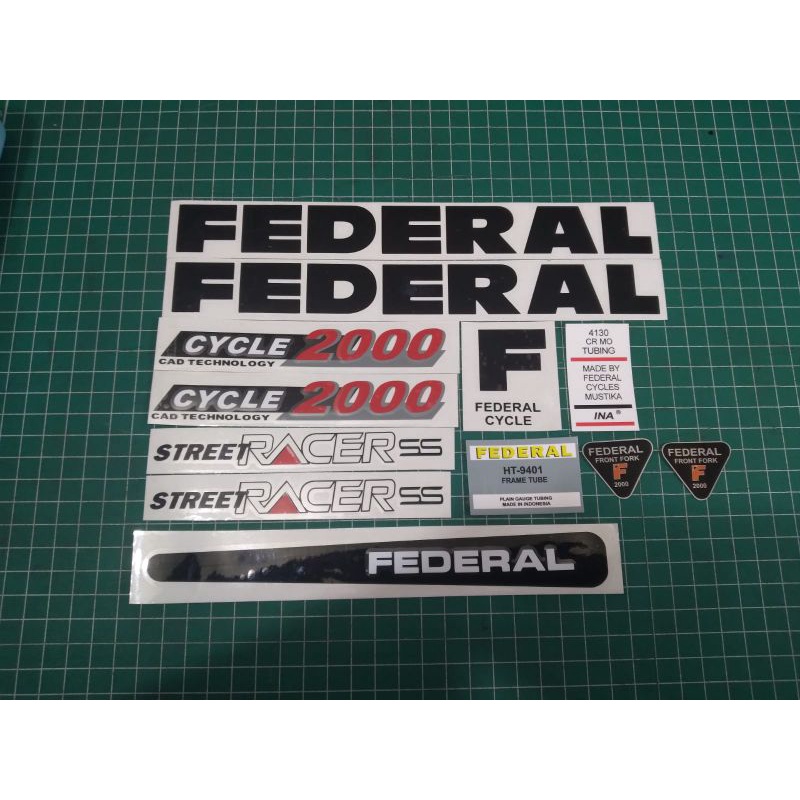 stiker sepeda federal streetcat racer
