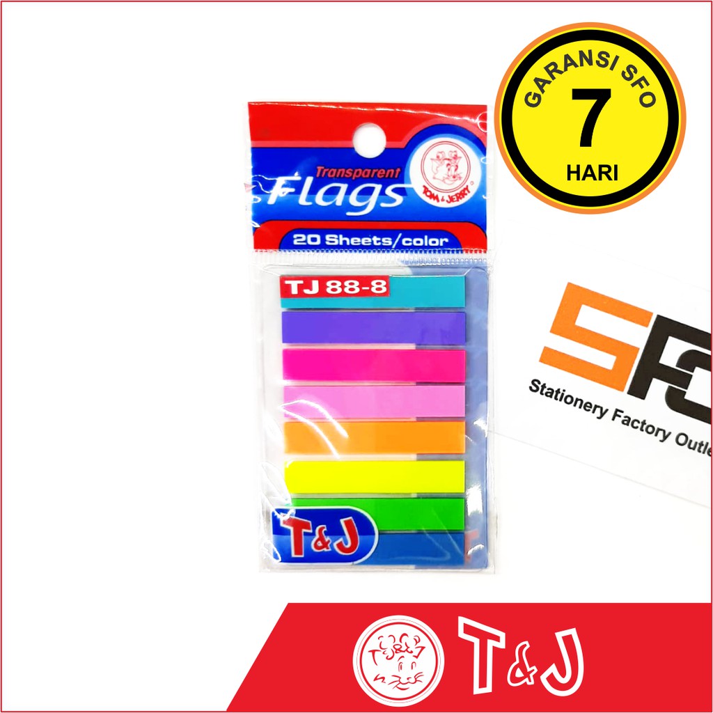 

Index Tabs T&J 8 Warna - TJ 88-8