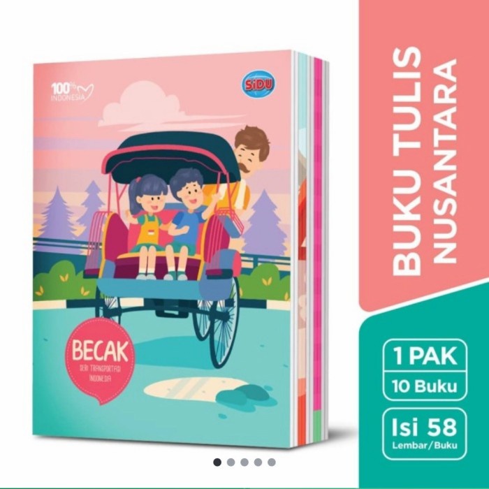 

Murah Buku Tulis Sidu 58 Lembar (Isi 10 Pcs) 16*21 Cm Promo