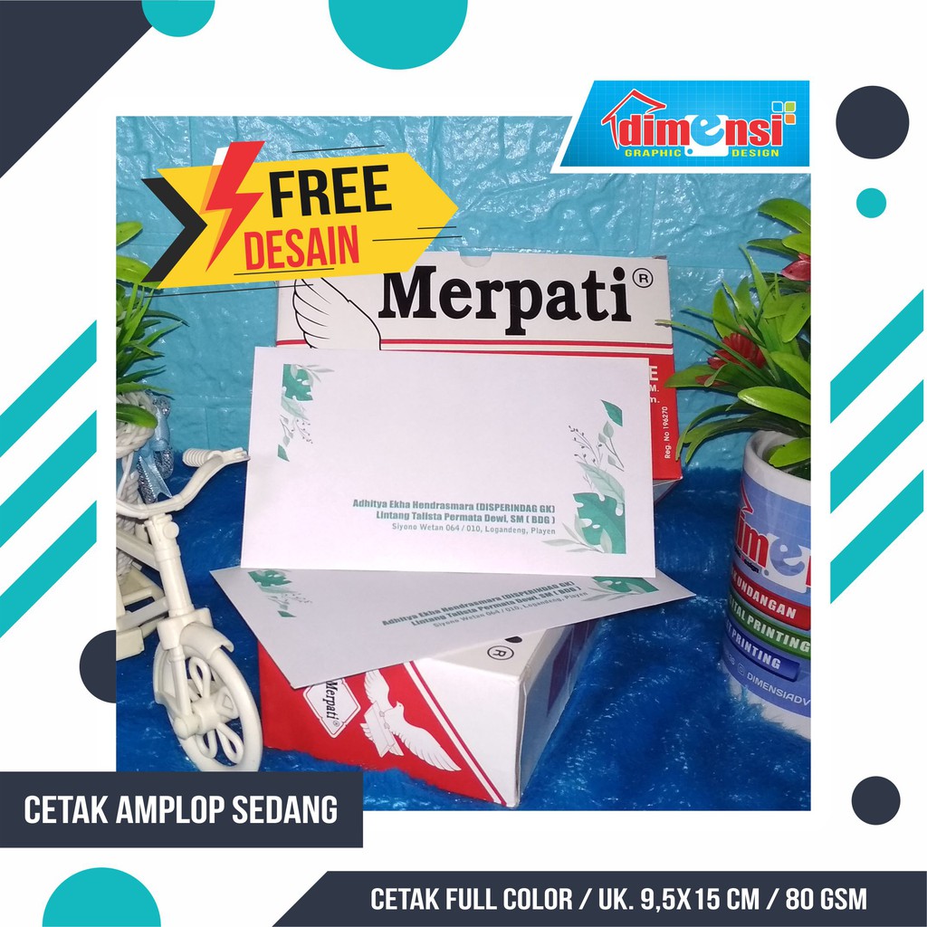 Jual Cetak Amplop Murah / Cetak Amplop Full Color (Isi 100pcs ...