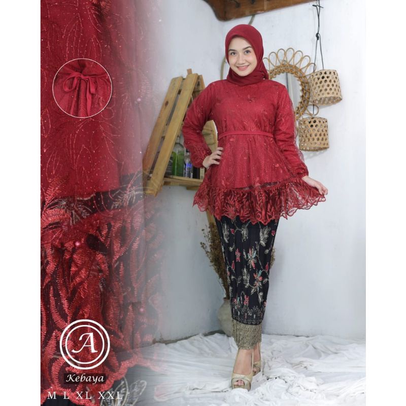 Blous lesti//kebaya wisuda//kebaya pesta remaja//kebaya tunangan modern