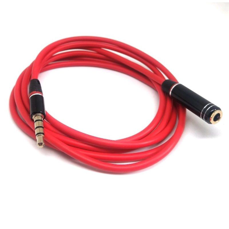 0Kabel jack Earphone audio Extension cabel/sambungan aux panjang 1.5m