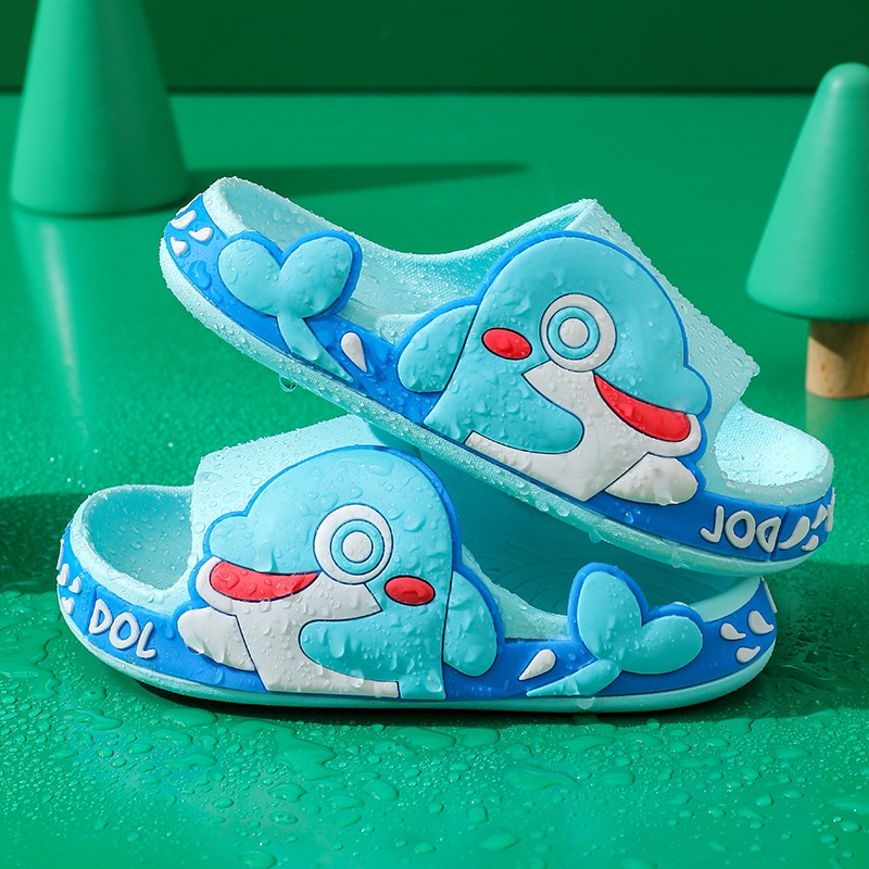 Okaybaby B191 Sandal DOLPHIN Anak Laki-laki Perempuan  Import Bahan Lembut Motif Lucu Termurah Kekinian Sendal Casual