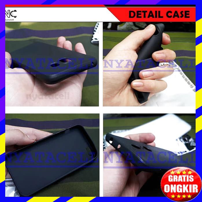 ACC HP CASE MATTE ALL TYPE SOFT BLACK ANTI MINYAK SOFTCASE JACKET SOFTSHELL