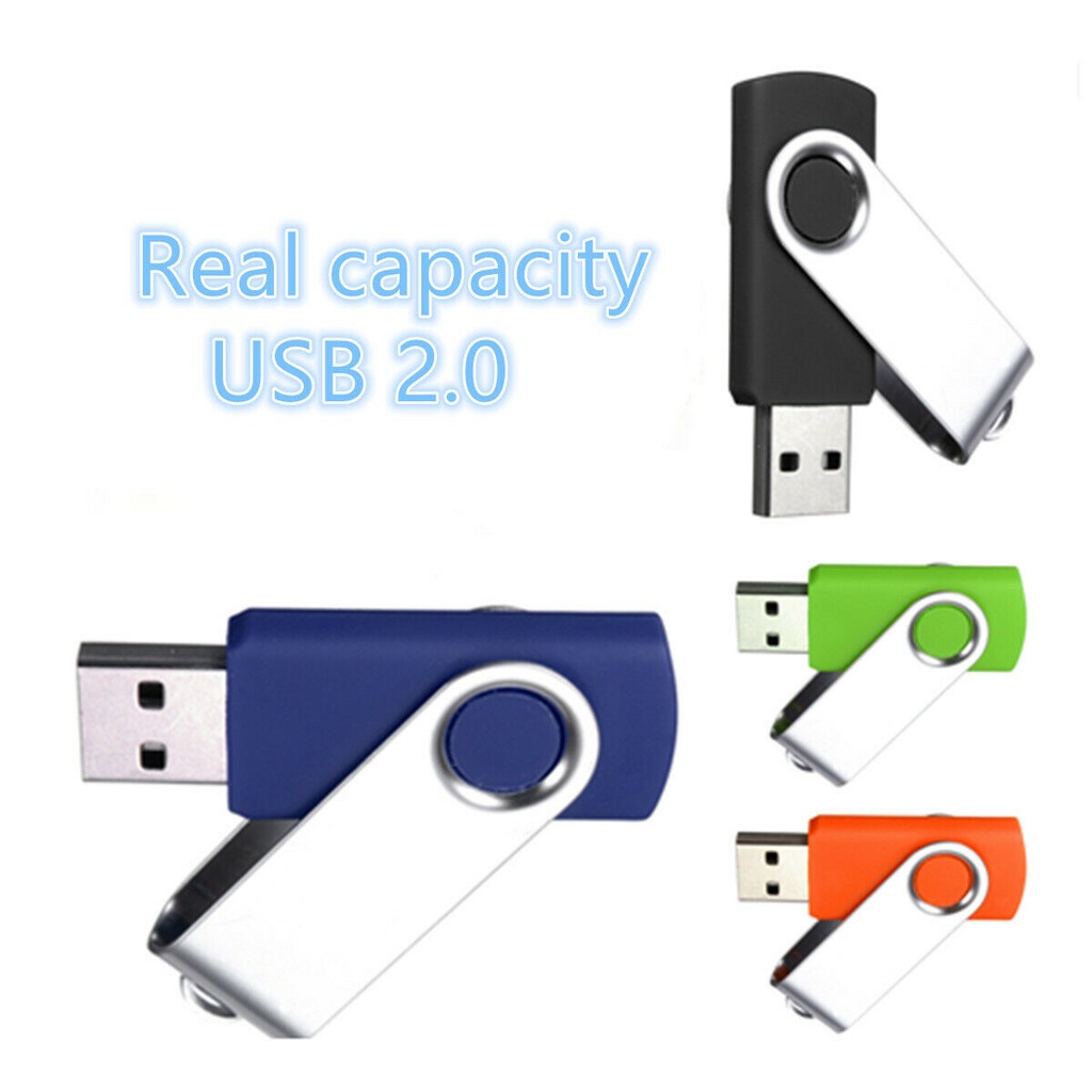 Pendrive memory flash Disk USB 2.0 Kapasitas 8 / 16 / 32 / 64 / 128 / 128gb 6 Warna