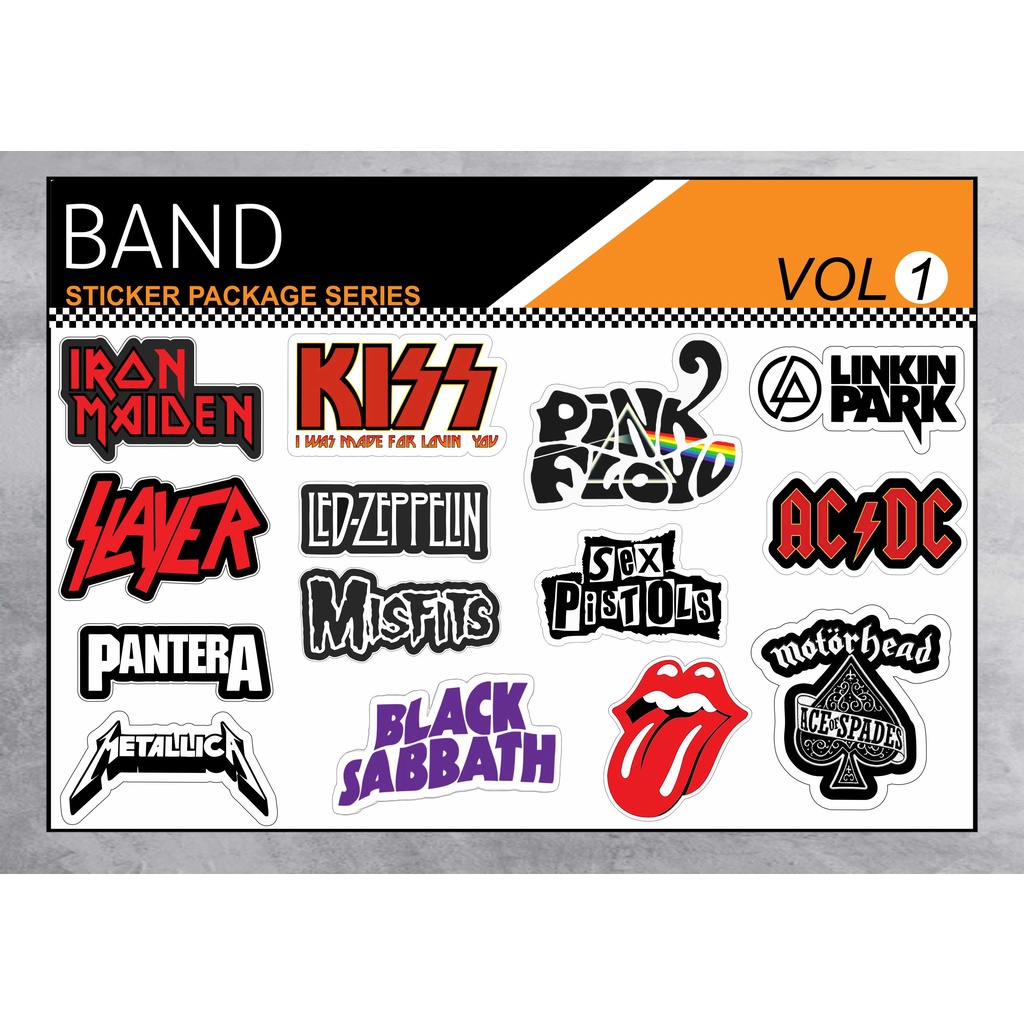 

STICKER PACK BAND - STICKER AESTHETIC - STIKER CASE - STIKER LAPTOP HP TUMBLER- STIKER MUSIK - VOL 1