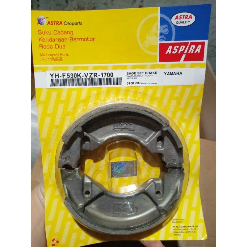 Kampas Rem Belakang Tromol Vega ZR..Vixion..Jup Z New (YH-F530K-VZR-1700)