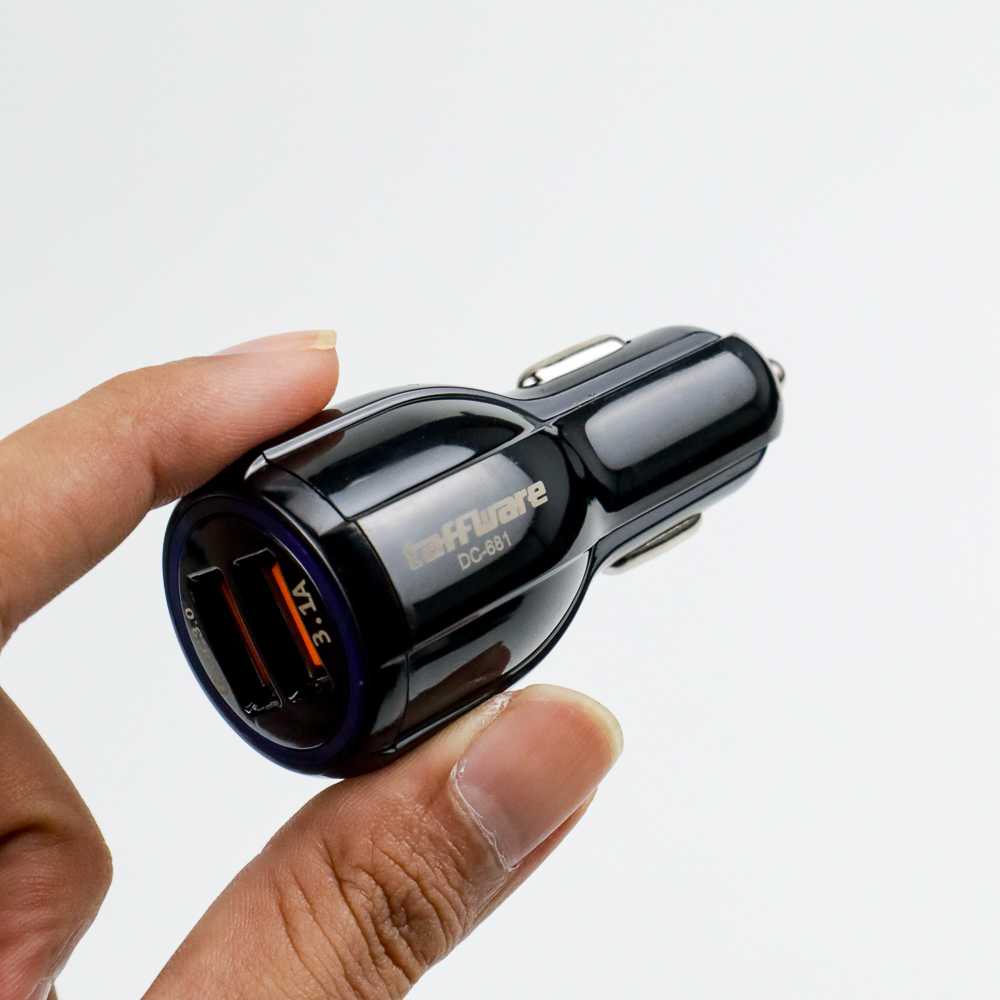 Taffware Car Charger Dual USB Port 3.1A QC3.0 - DC-681