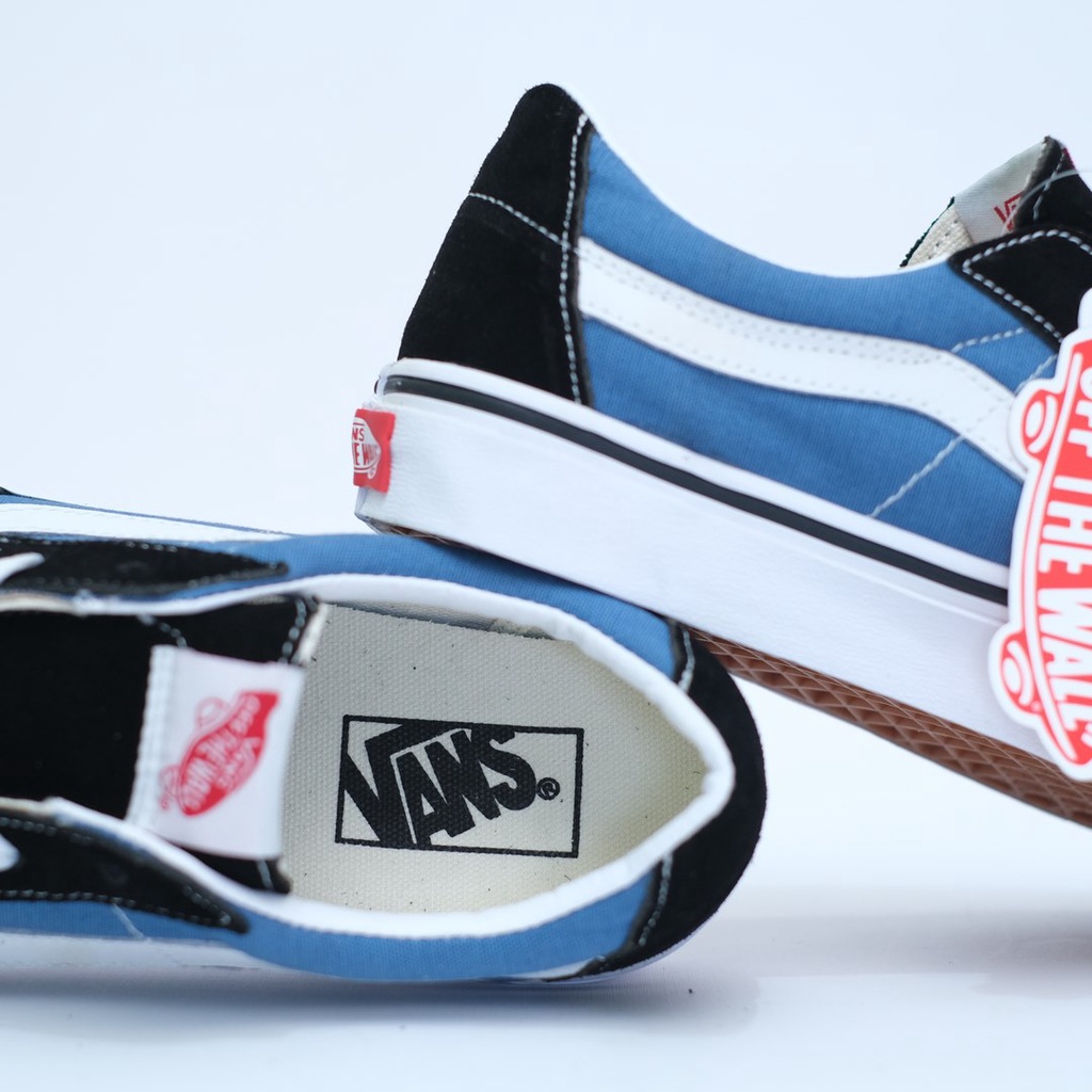 SALE DISKON! V4NS SK8-LOW NAVY/WHITE CLASSIC 100% ORIGINAL BNIB