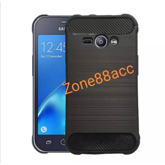 Silicon Case SAMSUNG J1 Ace Softcase iPAKY Carbon Casing Cover TPU