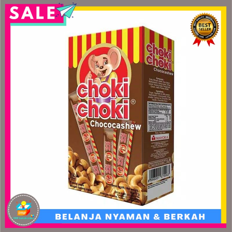 

Choki-Choki Pasta Chococashew 11 gram x 20 sticks (220 gram)