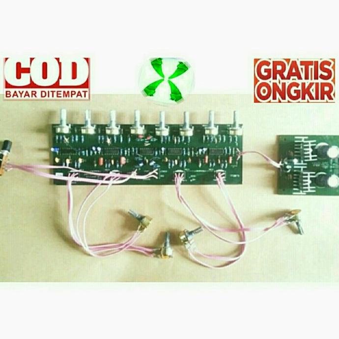 Kit Rakitan Equalizer Parametrik 8 Channel.