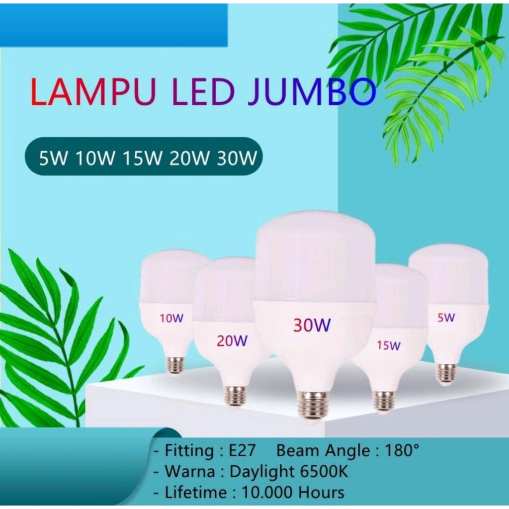 Lampu Led Jumbo/lampu led tbulb/merek Haomen Star 5w/10w/15w/20w/30w