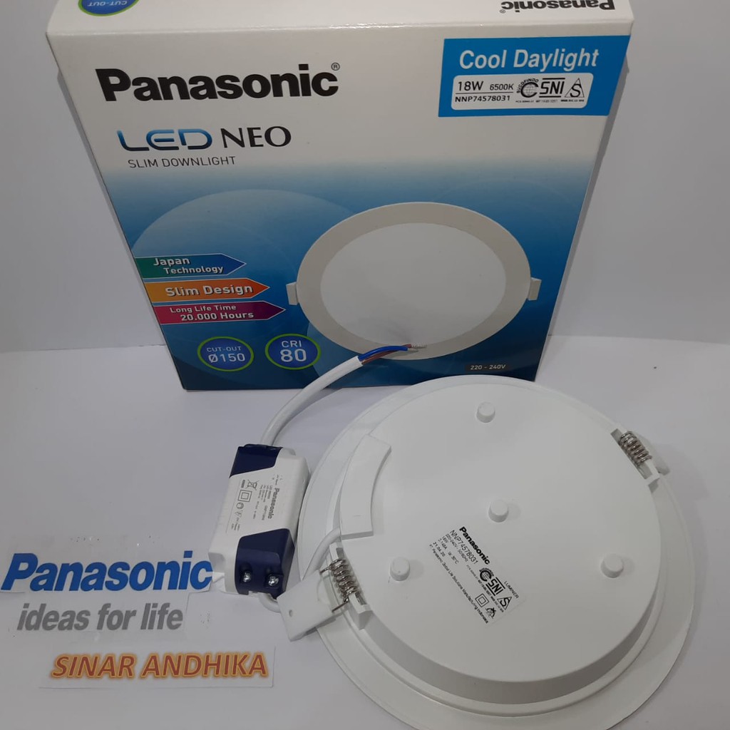 LED SLIM DOWNLIGHT PANEL 18 WATT PANASONIC NNP 74578/NNP 74572