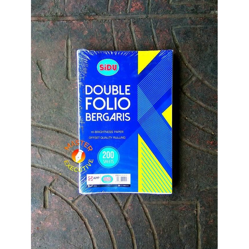 

Dijual Sinar Dunia Kertas Double Folio Bergaris 200 Lbr SiDu / 32 x 42 cm Terlaris