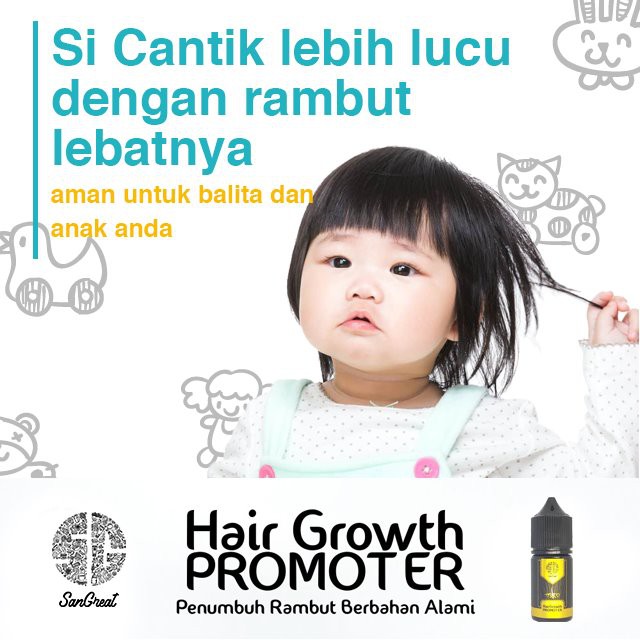 Penumbuh rambut, hair growth  promoter berbahan alami, hair growth serum