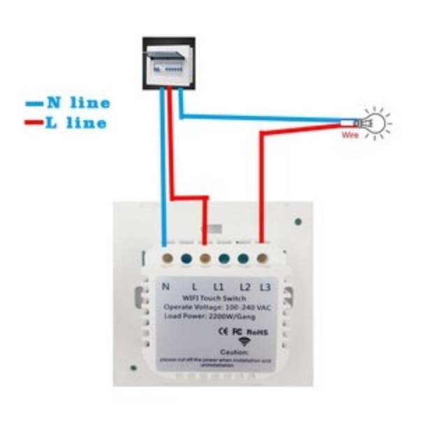 Inotrix ONFRW Remote Saklar Touch WiFi ON / OFF Support Alexa, Google Home