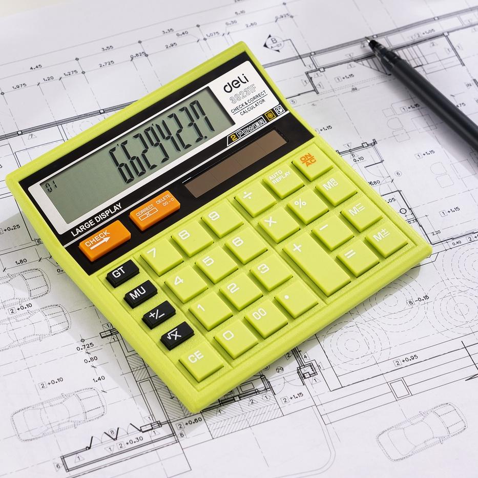 

Kekinian Deli Kalkulator Desk12 Digit Desain unik garansi 3 tahun E39231F !!