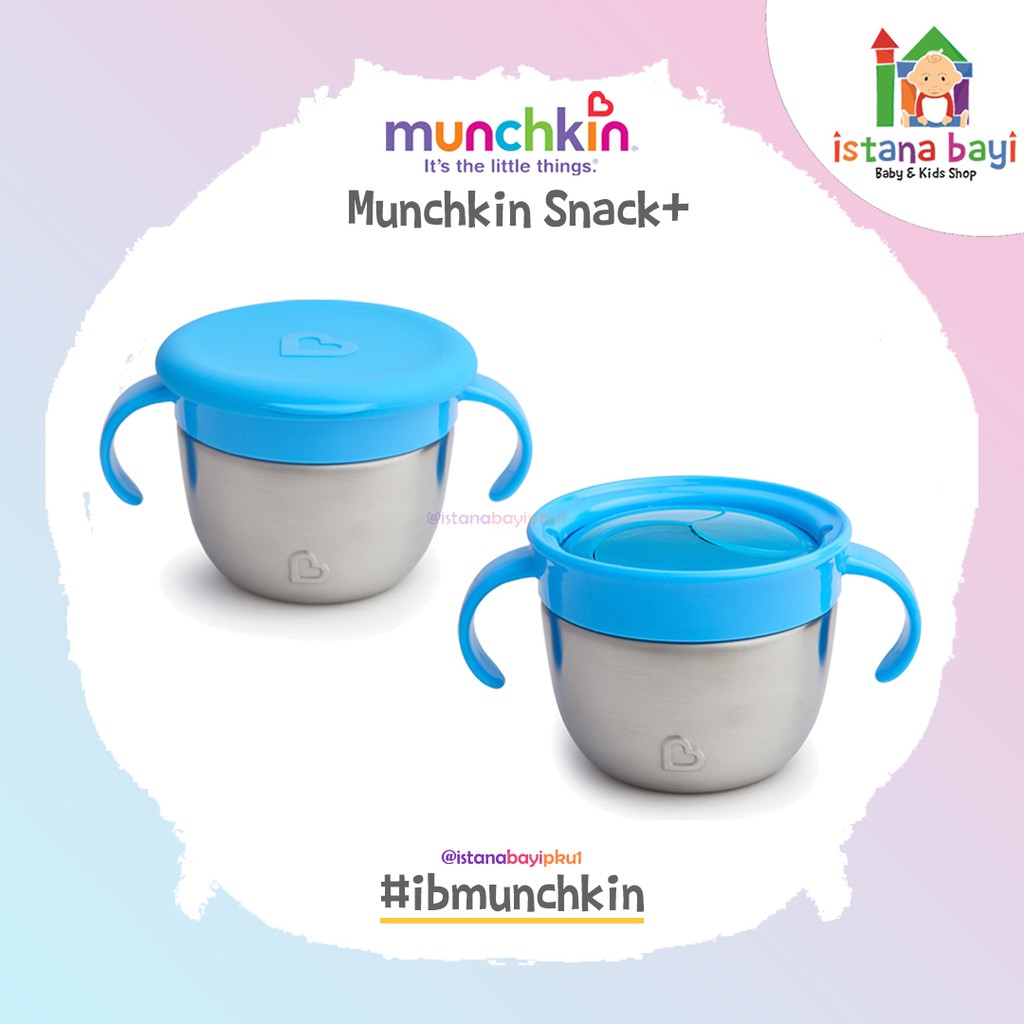 Munchkin Snack Plus Stainless Steel Snack Catcher - Tempat Snack