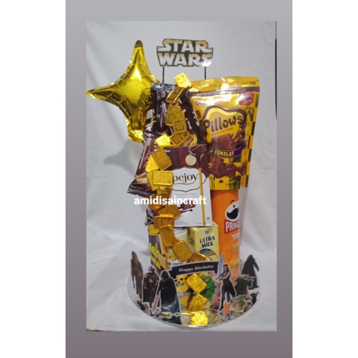 

snack tower birthday starwars