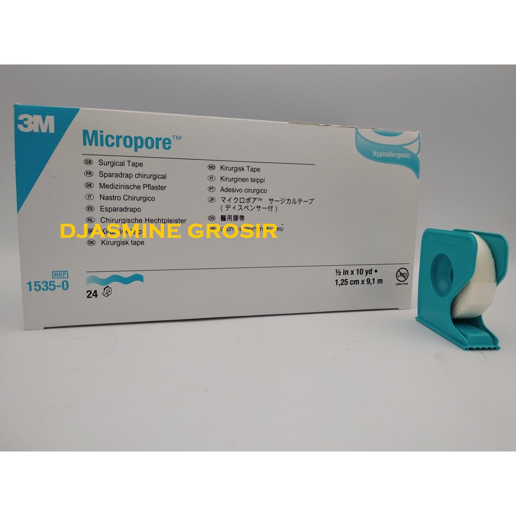 Micropore 1/2 Inchi / Micropore 1/2 In / Plester Perekat / Micropore 3m