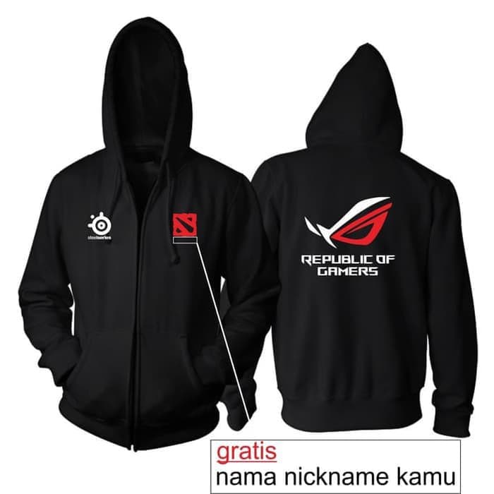 JAKET ZIPPER ROG FREE NICKNAME