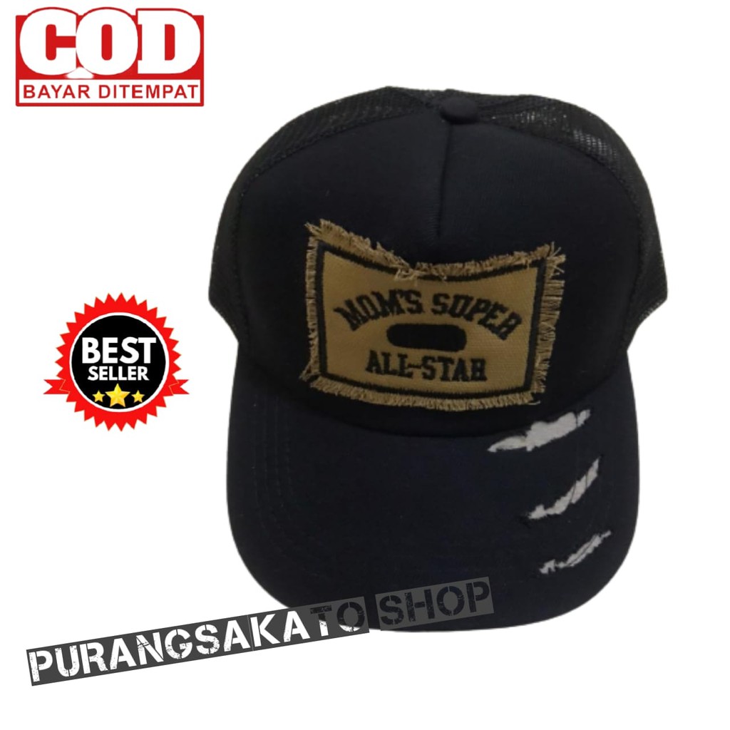 TOPI TRUCKER JARING SOBEK PREMIUM TOPI PRIA WANITA KEKINIAN_PURANGSAKATO SHOP