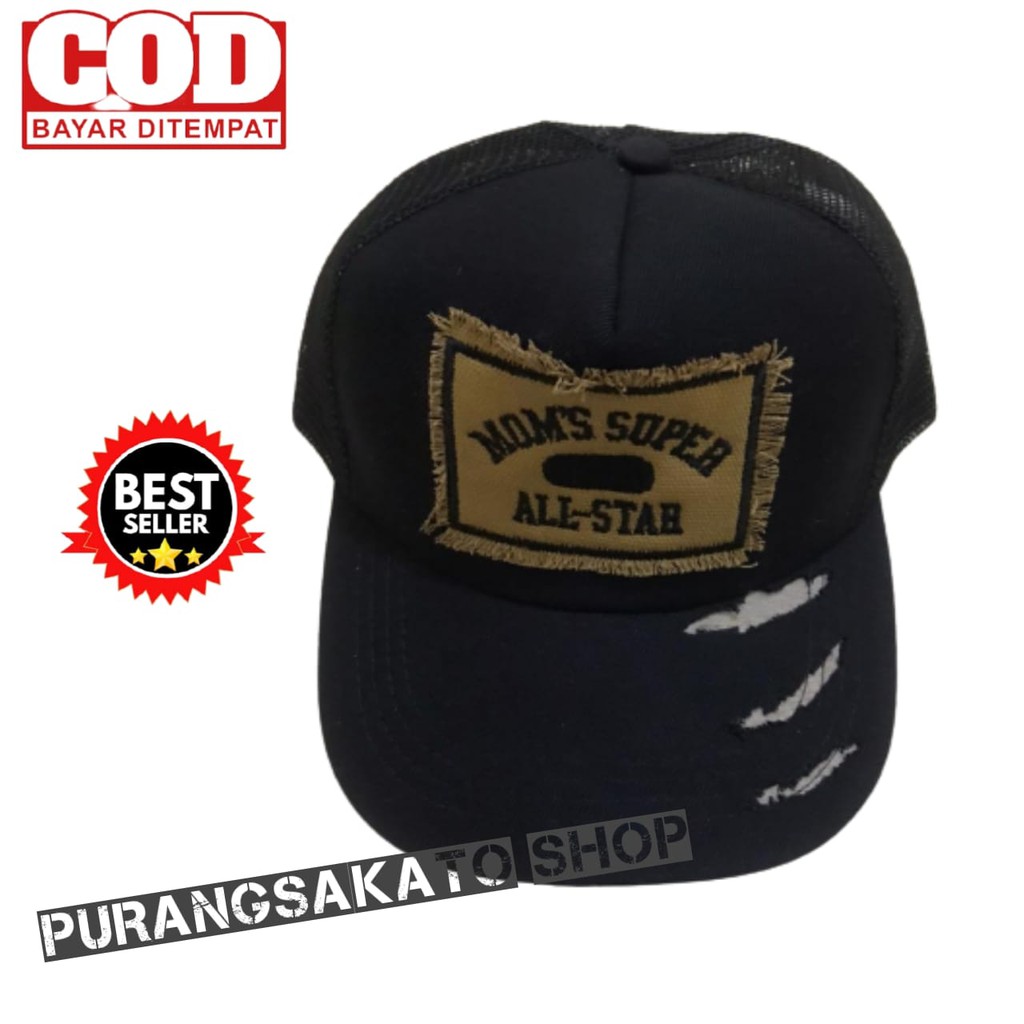 TOPI TRUCKER JARING SOBEK PREMIUM TOPI PRIA WANITA KEKINIAN_PURANGSAKATO SHOP