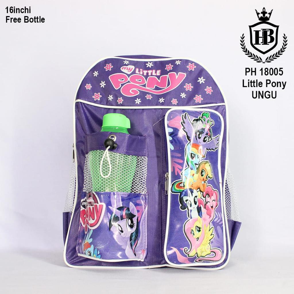 Tas Cartoon Karakter Ransel anak perempuan  PH 18005 ' 16  Inchi FREE BOTOL MINUM / New ArrivaL