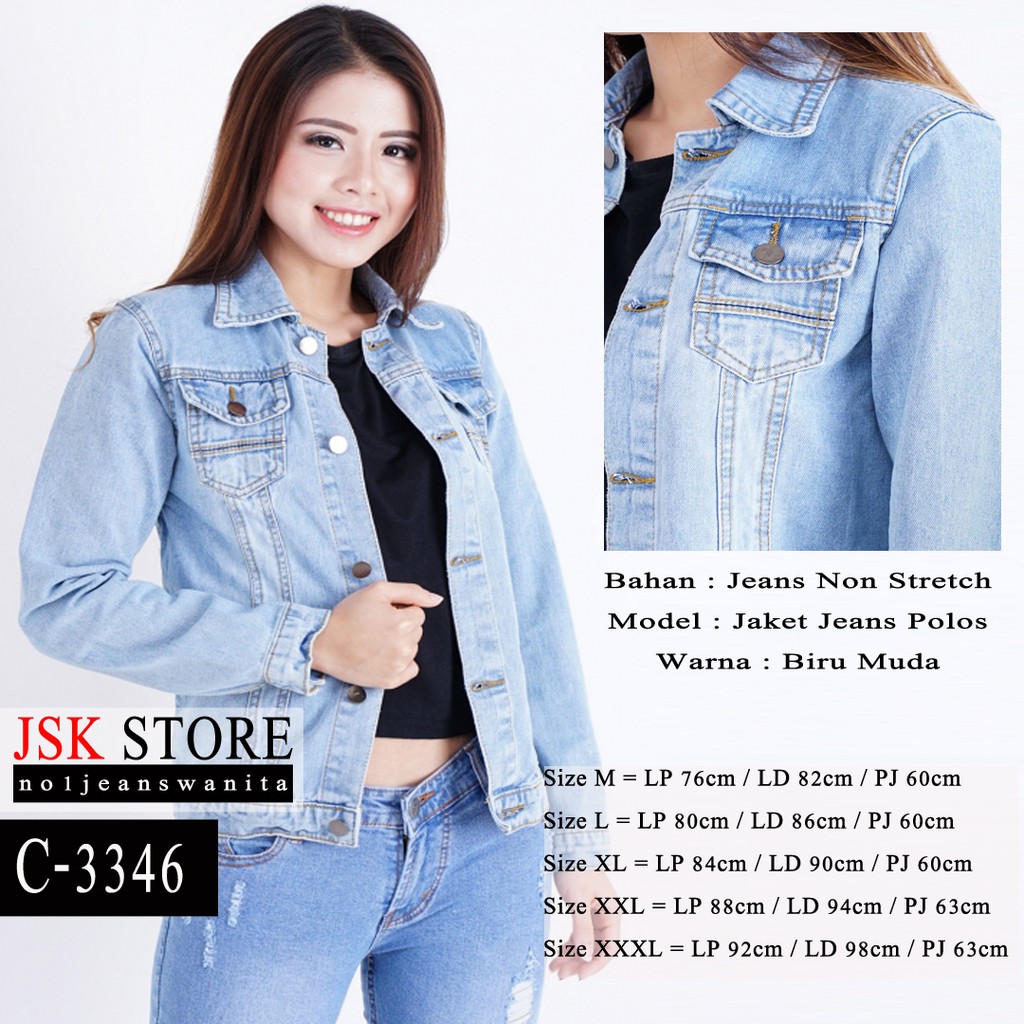 950 Model Jaket Wanita Bahan Jeans HD Terbaru