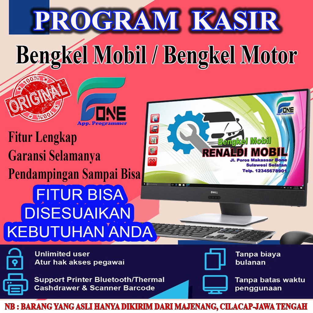 PROGRAM KASIR BENGKEL SOFTWARE BENGKEL APLIKASI BENGKEL ORIGINAL FULL VERSION