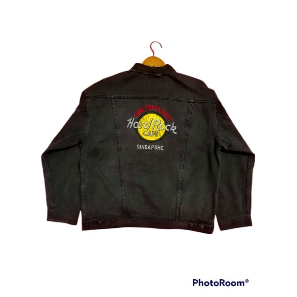 jaket trucker hard rock cafe vintage second original