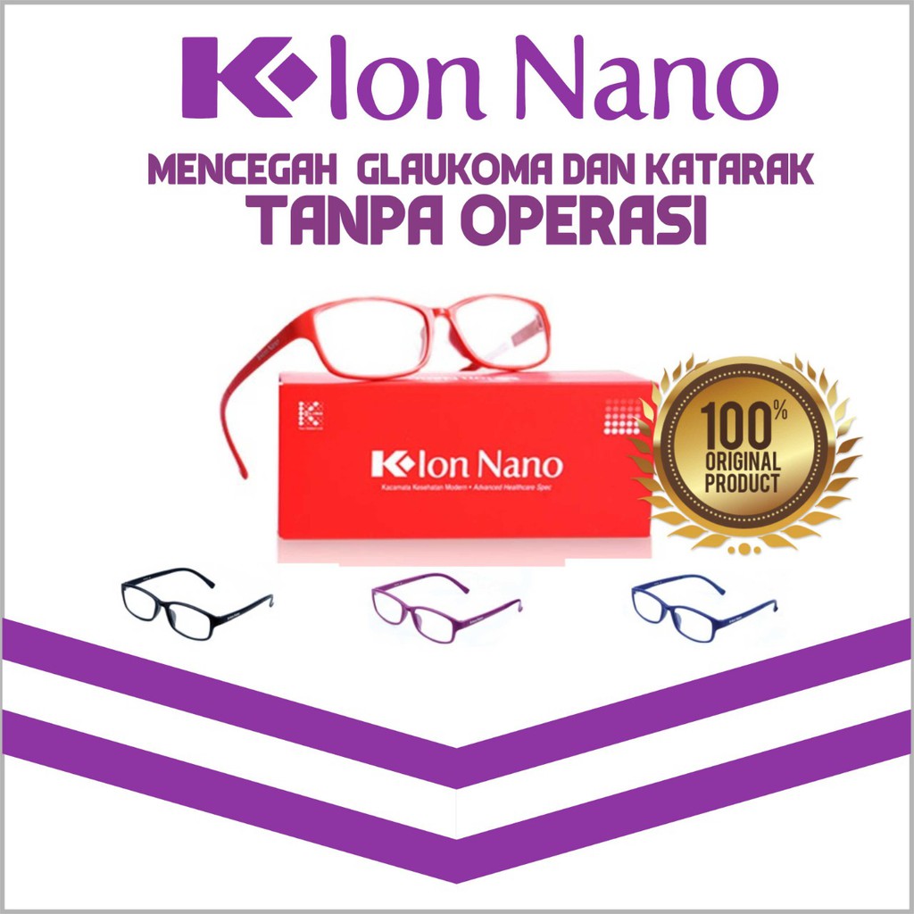KACAMATA K-ION NANO ASLI / KACAMATA K-ION ORI / K-ION NANO ORI / KACAMATA ANTI GLUKOMA / GLAUKOMA